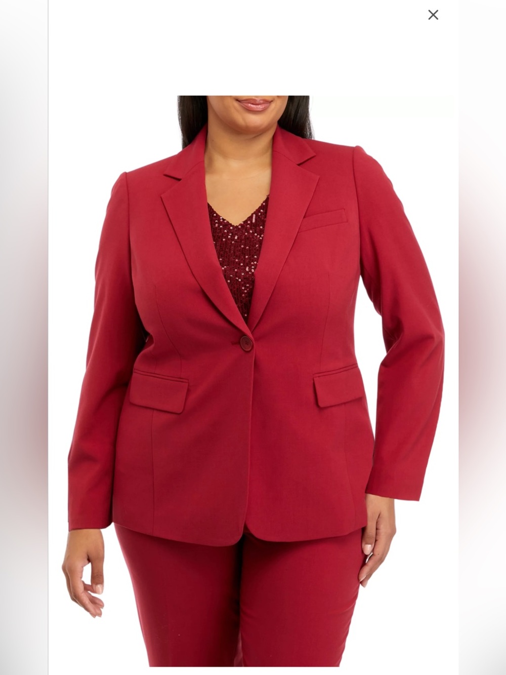 The Limited Women’s Wine Red Single-Button Blazer & Pants